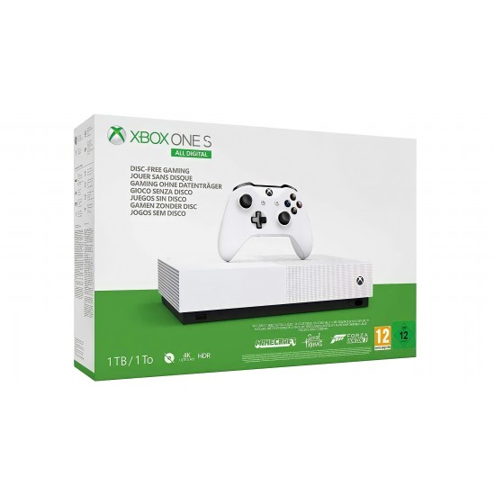 کنسول بازی مایکروسافت مدل Xbox One S ALL DIGITAL ظرفیت 1 ترابایت